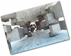 Wallmuralia. hu Edzett üveg vágódeszka Kocka betonban 2x40x52 cm