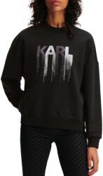 KARL LAGERFELD Futer Rhinestone Sweatshirt 236W1807 999 black (236W1807 999 black)