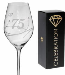 Celebration Jubileumi születésnapi pohár 75 év Sw. crystals (1db)