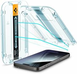 Spigen Glass tR EZ Fit 2 Pack Transparency iPhone 15 Pro üvegfólia (AGL06892)