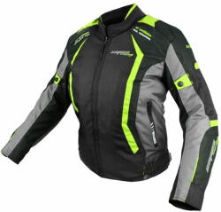 Cappa Racing Női moto kabát AREZZO textilní fekete/zöld L