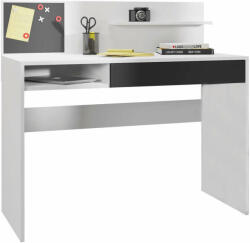  IMAN PC íróasztal mágneses táblával, fehér/fekete (0000264419)