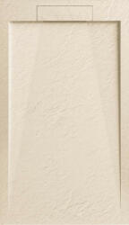 AREZZO design STONE öntött márvány zuhanytálca 120x90 cm, bézs AR-DYT129LBG (AR-DYT129LBG)