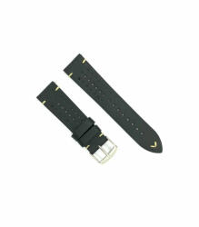  Curea piele neagra, vintage, Rally 22mm - 4350122 - ceas-shop