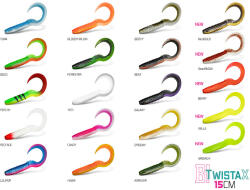 Delphin DuoPACK BOX Delphin TwistaX Eeltail UVs / 6x 5db 15cm/CANDY (101003943)
