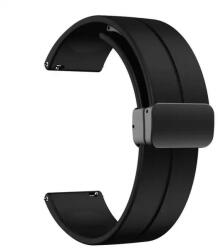 Curea neagra silicon, inchidere magnetica pentru smartwatch 20mm - 450120 - ceas-shop