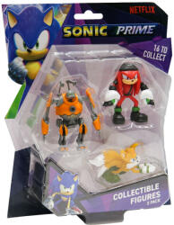 Sonic Prime - Set 3 figurine, blister, Eggforcer & Knuckles NY & Tails (SON2020A) Figurina