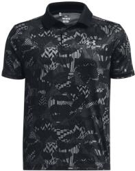 Under Armour Tricou Under Armour UA Performance Printed Polo-BLK 1377349-002 Marime YMD (1377349-002) - top4fitness
