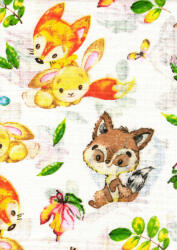  Mintás textil pelenka 1db-os - vidám barátok - babyshopkaposvar