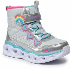 Skechers Csizma Skechers Heart Lights Sweet Styling 302668L/SMLT Silver 31