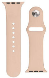 Apple Watch 1-6, SE, SE (2022) (42 / 44 mm) / Watch 7-8 (45 mm) / Watch Ultra (49 mm), szilikon pótszíj, állítható, fém kapoccsal, bézs - pixato