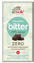 Chocolates Solé Ciocolată Ciocolată Solé - 72% cu stevia fără zahăr