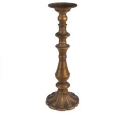 Clayre & Eef Bronz színű fém gyertyatartó 15x43cm