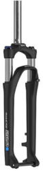 SR Suntour Suntour Mobie-A32-DS-LO-15AH2 28 colos trekking teleszkóp, A-Head nyakkal, Tapered, átütőtengelyes, 63 mm, fekete