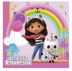 Procos Gabby's Dollhouse, papír szalvéta, 20 db/cs 33 x 33 cm