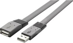 Renkforce USB 2.0 hosszabbítókábel, A/A, lapos, 2 m, Renkforce - conrad