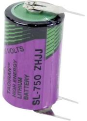 Tadiran Batteries 1/2 AA lítium elem, forrasztható, 3, 6V 1100 mAh, forrfüles, 15 x 25 mm, Tadiran SL750PT