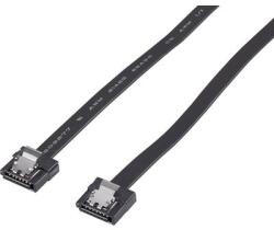 Renkforce SATA merevlemez csatlakozókábel [1x SATA alj, 7 pólus - 1x SATA alj, 7 pólus] 0, 5 m, fekete, renkforce