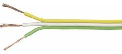 TRU COMPONENTS Lapos vezeték, 3 x 0, 14 mm, sárga/fehér/zöld 25 m, Tru Components