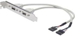 ASSMANN USB kábel 2x - 2x 0.25 m Bézs Digitus