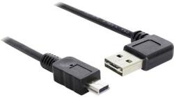 Delock USB kábel könyök dugóval [1x USB 2.0 dugó A - 1x USB 2.0 dugó mini B] 1 m Fekete Delock 1007866