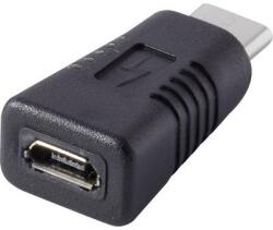 Renkforce USB 2.0 Átalakító [1x USB-C® dugó - 1x USB 2.0 alj, mikro B típus] rf-usba-11 aranyozott érintkező
