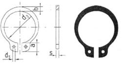 Reely Tengelybiztosító gyűrű, tengely Ø: 5 mm, 20 db, Reely