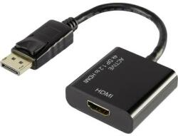 Renkforce DisplayPort - HDMI átalakító adapter, 1x DisplayPort dugó - 1x HDMI aljzat, aranyozott, fekete, Renkforce - conrad