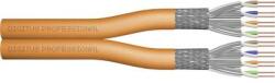 ASSMANN Duplex hálózati kábel, CAT 7 S/FTP, 2 x 4 x 2 mm2, narancs, méteráru, Digitus DK-1741-VH-D