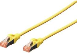 ASSMANN RJ45 Hálózat csatlakozókábel CAT 6 S/FTP 1x RJ45 dugó - 1x RJ45 dugó 0.25 m Sárga