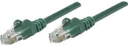 Manhattan RJ45-ös patch kábel, hálózati LAN kábel CAT 6 U/UTP [1x RJ45 dugó - 1x RJ45 dugó] 3 m Zöld Intellinet