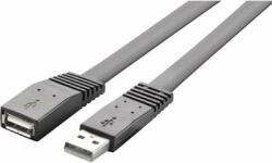 Renkforce USB 2.0 hosszabbítókábel, A/A, lapos, 1 m, Renkforce