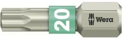 Wera TORX® nemesacél bitek, 25 mm Wera 05071034001 T20 6, 3 mm (1/4) hatlapú DIN 3126-C 6, 3, ISO 1173 Hossz: 25 mm