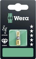 Wera 855/1 BDC PZ kereszthornyú PZ 2 bit 05073337001 Pozidriv Hossz: 25 mm
