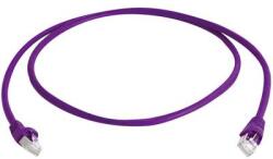 Telegärtner RJ45 Hálózati csatlakozókábel, CAT 6A S/FTP [1x RJ45 dugó - 1x RJ45 dugó] 0, 25 m Viola UL minősített , Telegärtner, - conrad