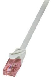 LogiLink RJ45 Hálózati csatlakozókábel, CAT 6 U/UTP [1x RJ45 dugó - 1x RJ45 dugó] 5 m, szürke LogiLink CQ2072U