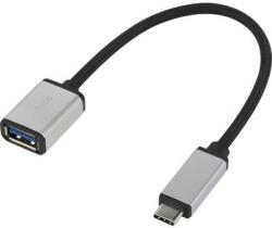 Renkforce USB 3.1 kábel, 1x USB C dugó - 1x USB 3.0 alj A, ezüst, Renkforce
