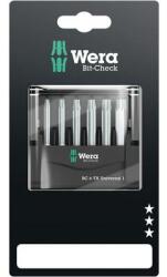Wera Edzett, ötvözött szerszámacél Torx BIT készlet Wera Mini-Check 05073637001