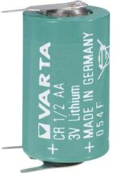 VARTA 1/2 AA lítium elem, forrasztható, 3V 970 mAh, forrfüles, 15 x 25 mm, Varta CR 1/2 AA SLF