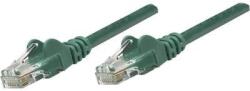 Intellinet RJ45-ös patch kábel, hálózati LAN kábel CAT 5e U/UTP [1x RJ45 dugó - 1x RJ45 dugó] 7.50 m Zöld Intellinet