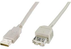 ASSMANN USB kábel 2.0 dugó A - 1x 1.80 m Bézs Digitus - conrad