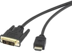 Renkforce HDMI / DVI csatlakozókábel [1x HDMI dugó - 1x DVI dugó, 18+1 pólusú] 5 m fekete renkforce