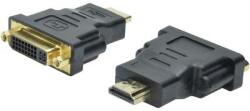 ASSMANN HDMI - DVI átalakító adapter, 1x HDMI dugó - 1x DVI dugó 24+5 pól. , fekete, Digitus