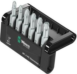 Wera Kereszthornyú PZ bitek Mini-Check PZ 50 mm 6 részes Wera 05056471001 Bit készlet PZ 1/PZ 2/PZ 3(1/4) 6, 3 mmHossz: 50 mm - conrad
