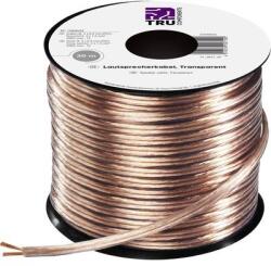 TRU COMPONENTS Hangszóró kábel 2 x 1.50 mm2 Átlátszó TRU COMPONENTS 1564533 30 m