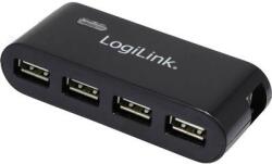 LogiLink 4 portos USB HUB, fekete, LogiLink