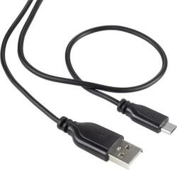 Renkforce SuperSoft csatlakozókábel A/Micro-B fekete 1 m, Renkforce