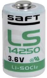 Saft 1/2 AA lítium elem, 3, 6V 1200 mAh, 15 x 25 mm, Saft LS14250