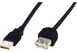 ASSMANN USB kábel 2.0 dugó A - 1x 1.80 m Fekete Digitus
