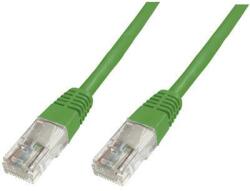 ASSMANN RJ45 Hálózat csatlakozókábel CAT 5e U/UTP 1x RJ45 dugó - 1x RJ45 dugó 5 m Zöld UL minősített